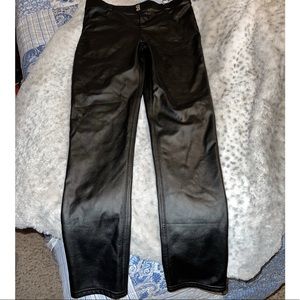 BRAND NEW Black Faux Leather Leggings